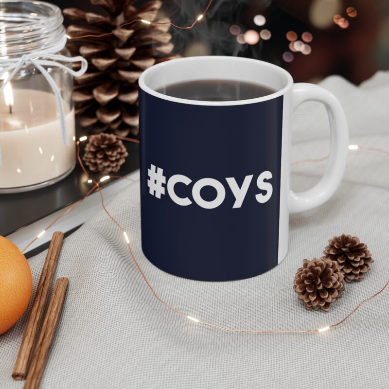 Tottenham Hotspur Coffee Mug - #COYS - Come On You Spurs - COYS - Tottenham Gift Mug Spurs Fan- Ceramic Coffee Cups, 11oz, 15oz - Image 4