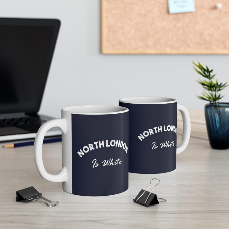 Gift For Spurs Fans - Cup of Spurs Pride: North London is Blue Mug - Sip with Tottenham Allegiance - Tottenham Gift - Mug 11oz - Image 5