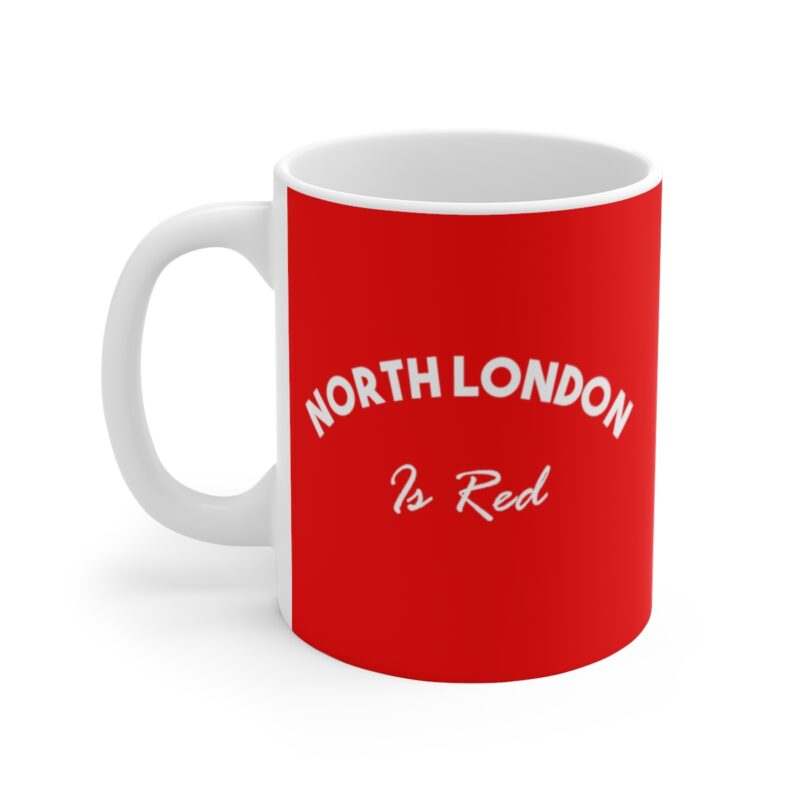 Gift For Arsenal Fans - Brew of Gunners Dominance: North London is Red Mug - Sip with Arsenal Allegiance - Gunners Gift - Mug 11oz - Image 3