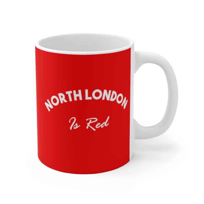 Gift For Arsenal Fans - Brew of Gunners Dominance: North London is Red Mug - Sip with Arsenal Allegiance - Gunners Gift - Mug 11oz - Image 4