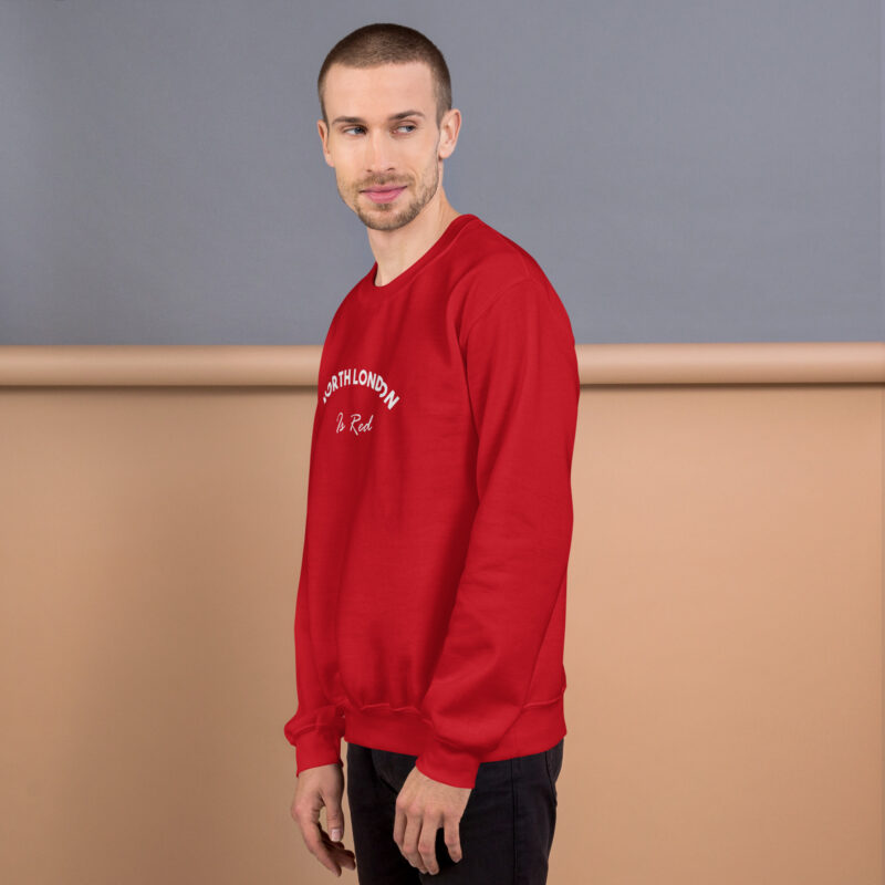 Warm Arsenal Embrace: North London is Red Sweatshirt - Cozy Passion for True Gooners - Unisex Sweatshirt - Image 4