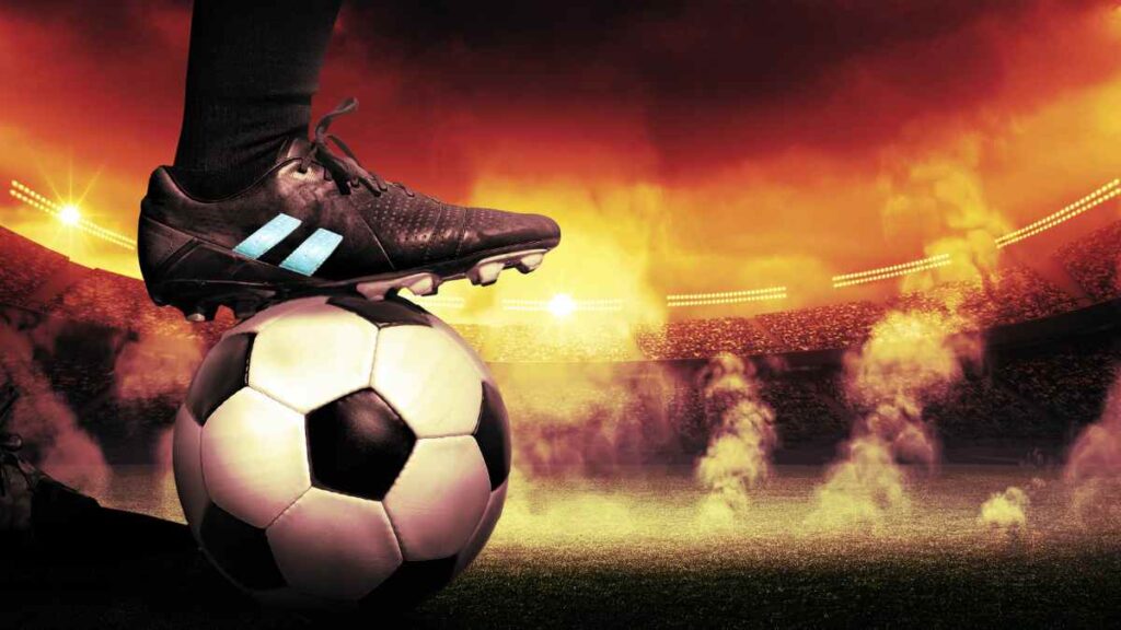 soccer ball and boot