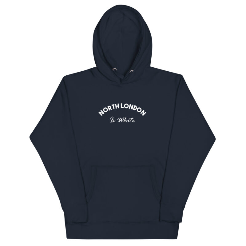 North London is White Hoodie - Show Your Tottenham Pride in Style and Comfort - Unisex Hoodie - Image 2