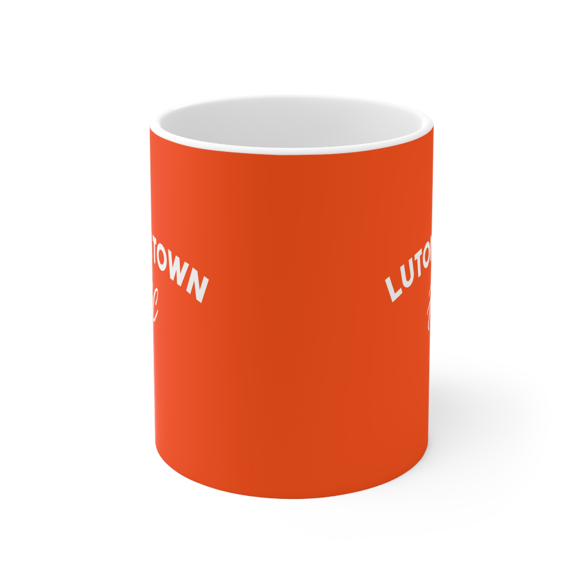 Luton Town FC Ceramic Mug — Orange Football Fan Coffee Cup (11oz & 15oz)